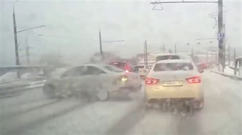 Ice And Snow Car Crash Compilation Part 2 Failfanatics Youtube