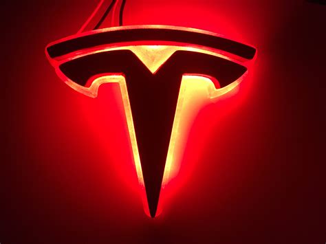 Custom Led Backlit Tesla Model 3 Trunk Emblem Harmon Customs