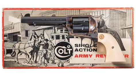 Colt Second Generation Single Action Army Revolver With Box Rock Island Auction