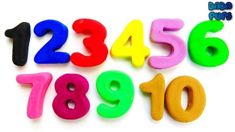 Learn To Count With Play Doh 1 To 10numbers 1 10 Counting Numbers