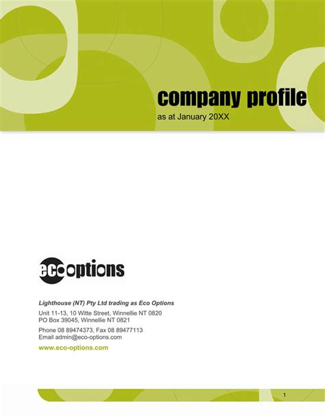 Editable Company Profile Template