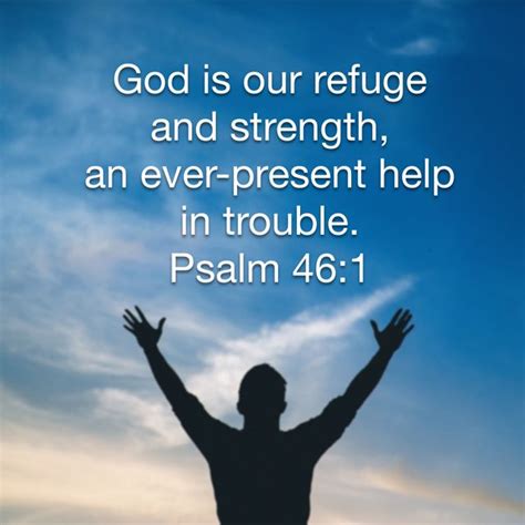 Psalm 46 1 New International Version NIV Christian Quotes Prayer