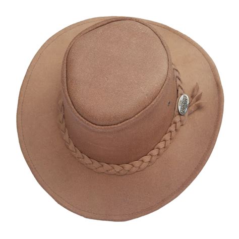 New Australian Aussie Outback Bush Hat Buffalo Leather Akubra Style