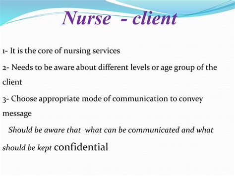 Effective Communication Skill In Nursing Practices