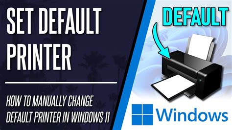 How To Manually Set Default Printer On Windows Pc Or Laptop Youtube