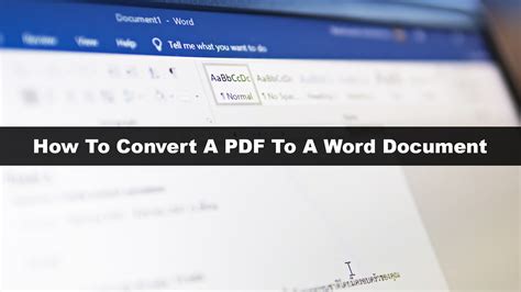 How To Convert A Pdf To A Word Document The Pinnacle List