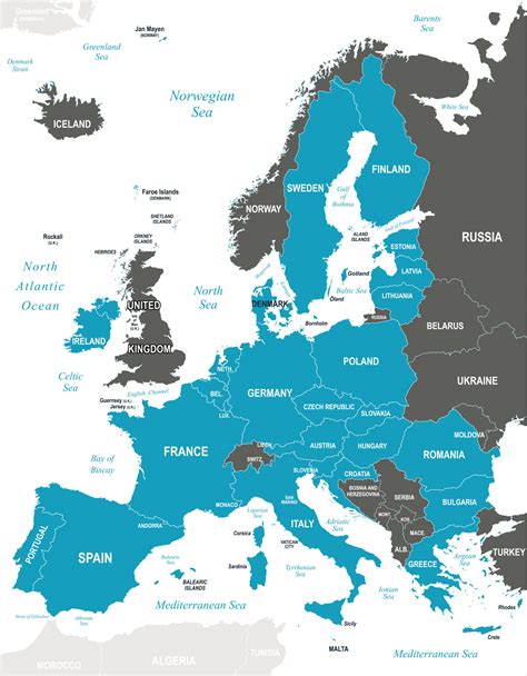 Best Drone European Union Countries Map 2021 Europe Map Maps Of