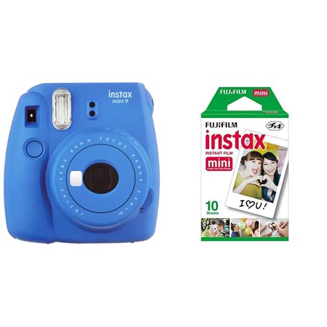 Buy Fujifilm Instax Mini 9 Instant Camera Cobalt Blue And Instax Mini
