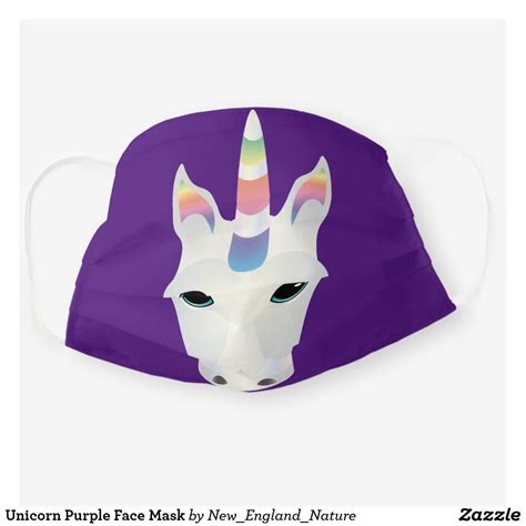 Unicorn Purple Face Mask In 2020 Face Masks For Kids