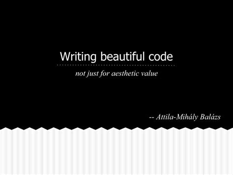 Pdf Writing Beautiful Code Not Just For Aesthetic Value Dokumentips