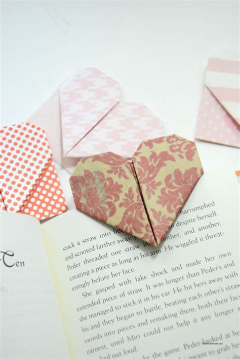 Origami Heart Bookmarks 2 The Idea Room
