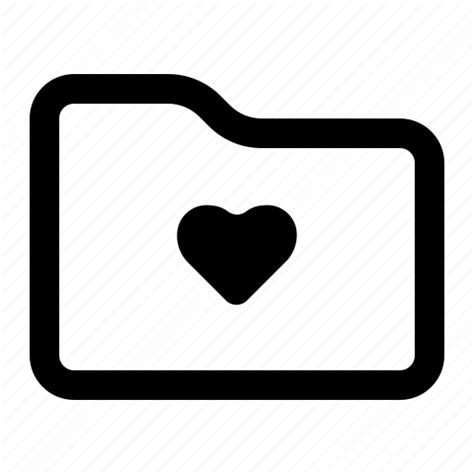 Document Favorite Folder Love Icon