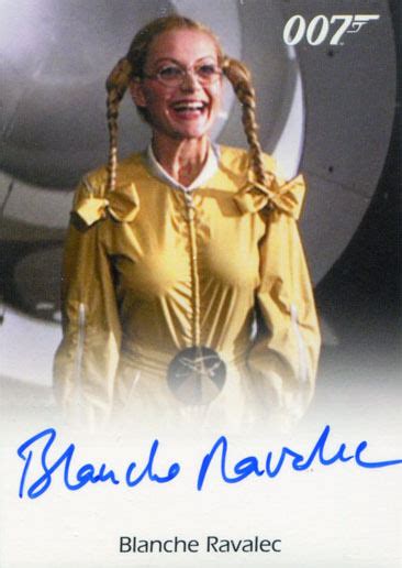 James Bond Archives 2016 Autograph Card Blanche Ravalec As Dolly Ebay