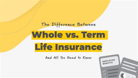 The Difference Between Whole Vs Term Life Insurance