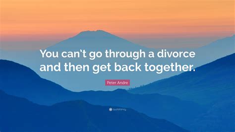 Peter Andre Quote: “You can’t go through a divorce and then get back