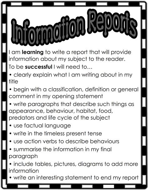 Classroom Treasures Report Writing