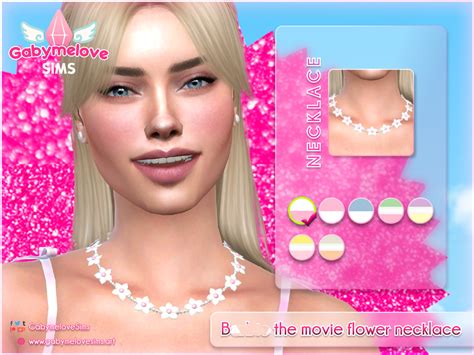 Barbie Flower Necklace The Sims 4 Create A Sim Curseforge