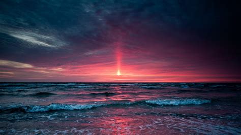 Ocean Sunset 4k