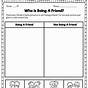 Friendship Worksheet For Elementary Students