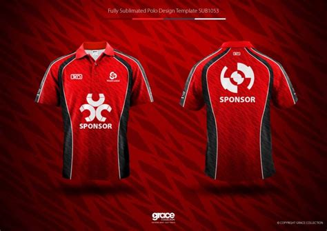 Full Sublimation Polo Shirt Design Template Free Psd
