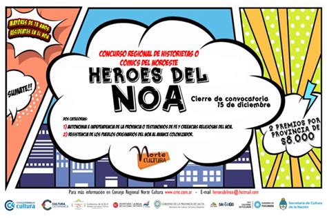 Concurso De Comics “héroes Del Noa” Cultura Espectáculos