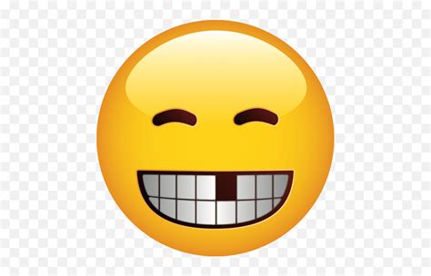 smiling face with missing teeth smile emoji with missing tooth tooth emoji free emoji png