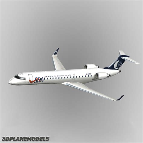 3d Model Bombardier Crj 700 Shandong Airlines