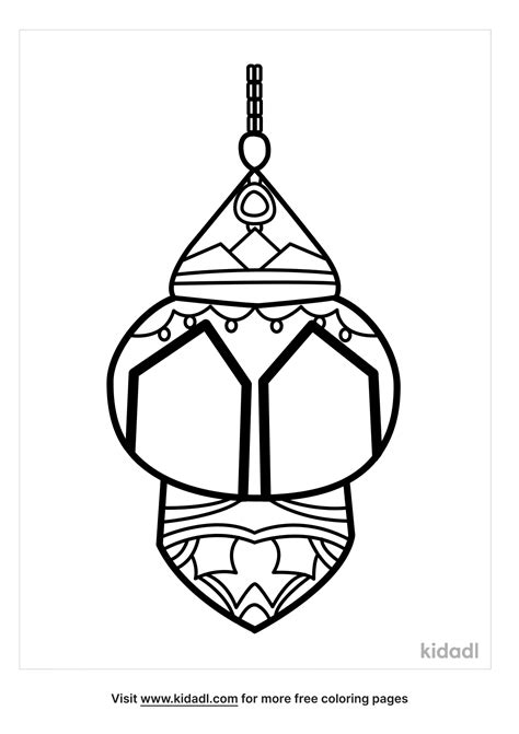 Free Ramadan Lantern Coloring Page Coloring Page Printables Kidadl