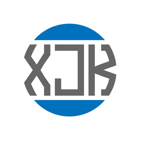 Xjk Letter Logo Design On White Background Xjk Creative Initials