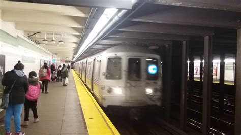 A euclid avenue bound c train at 145th street, using, to my surprise, an r46. R46 C train at Franklin Avenue - YouTube
