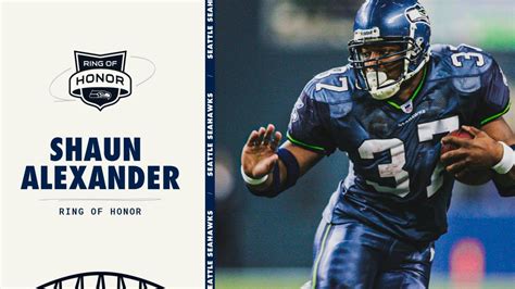 Seahawks Legend Shaun Alexander Ring Of Honor Induction Ceremony Week 6