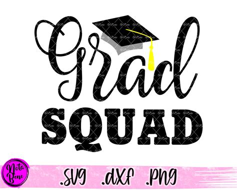 Grad Squad Svg Cut File Graduation Svg Senior Svg Graduation Etsy