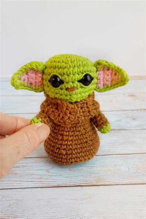 Baby Yoda Crochet Doll Baby Alien Doll The Mandalorian