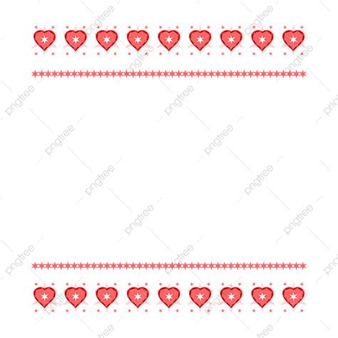 Line Border Divider Vector Design Images Heart Border Dividing Line