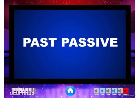 Passive Review Jeopardy Game English Esl Powerpoints