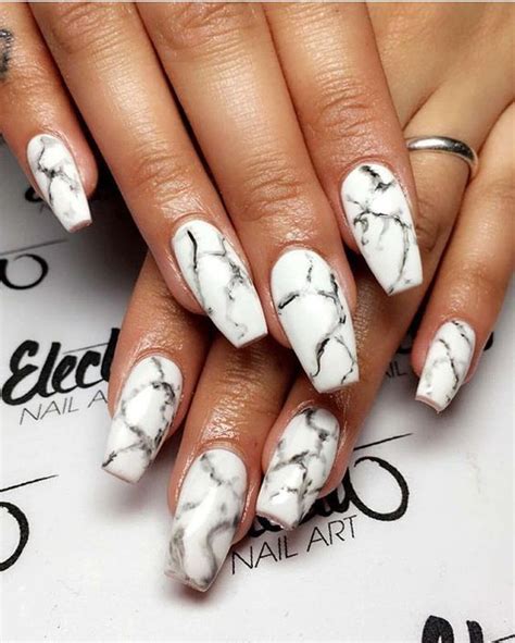 50 Most Special Marble Acrylic Nails Design For Fall And Winter 2018
