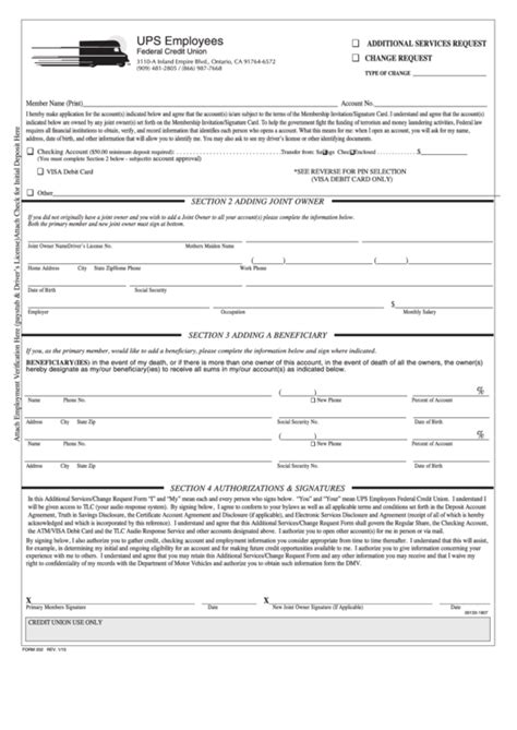 Form 202 Ups Employees Application Form Printable Pdf Download