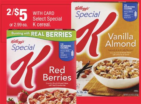 Special K Cereals 165 Each