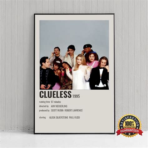 Clueless Vintage Classic Movie Film Poster Print Wall Art Wall Decor