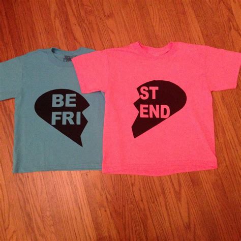 Customizable Matching Best Friends T Shirts By Eichendesign On Etsy Best Friend T Shirts