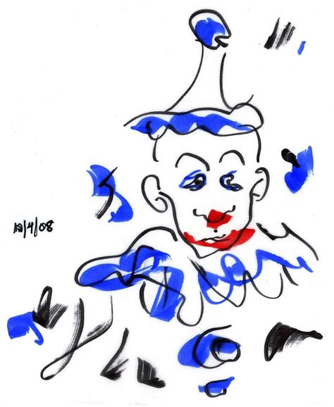 Sad Clowns Iv Drawing By Rachel Scott