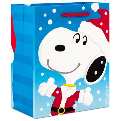 65 Peanuts® Santa Snoopy Christmas T Bag T Bags Hallmark