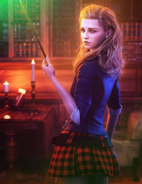 All Nighter Hermione Granger Fantasy Fan Art Ds By Shibashake On