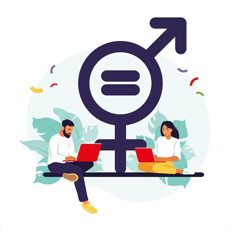 Premium Vector Gender Equality Concept Men And Women Character On