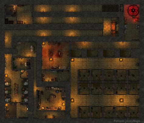 Artstation Prison Of Hopelessness Dungeons And Dragons Dnd Map