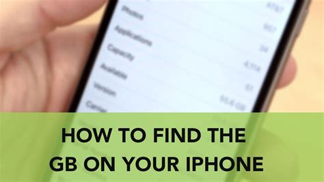 How To Find The Gb On Your Iphone Need To Know The Capacity Of Your
