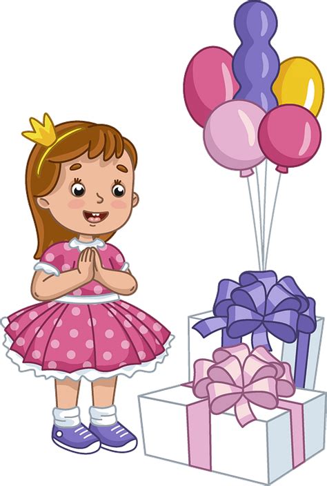 Png Svg  Birthday Girl Clip Art Bundle Dxf Birthda