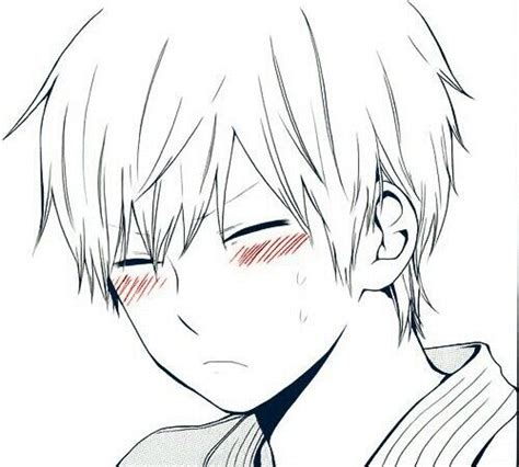 ×× Blushing Anime Cute Anime Boy Anime Sketch