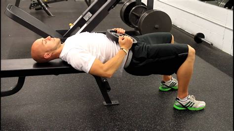 Bench Supported Glute Bridge Youtube