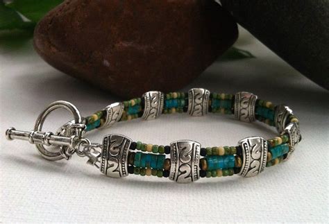 mens turquoise bracelet mens bracelet genuine turquoise real turquoise southwestern jewelry